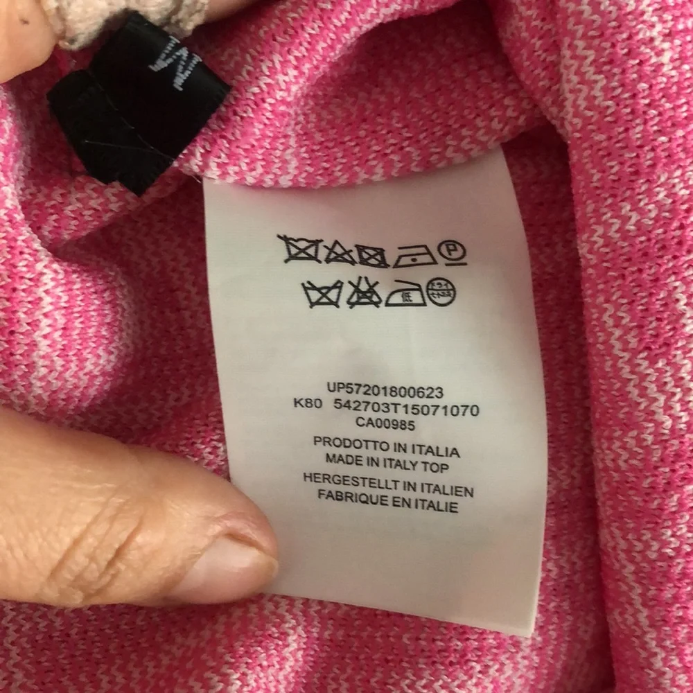 FF logo knit dress with pink embro sz M - Picture 5 of 5